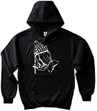Blessed Hoodie Pullover Sweatshirt Praying Hands Pac Tattoo Legend 6 God Rap NY, L - Large Black