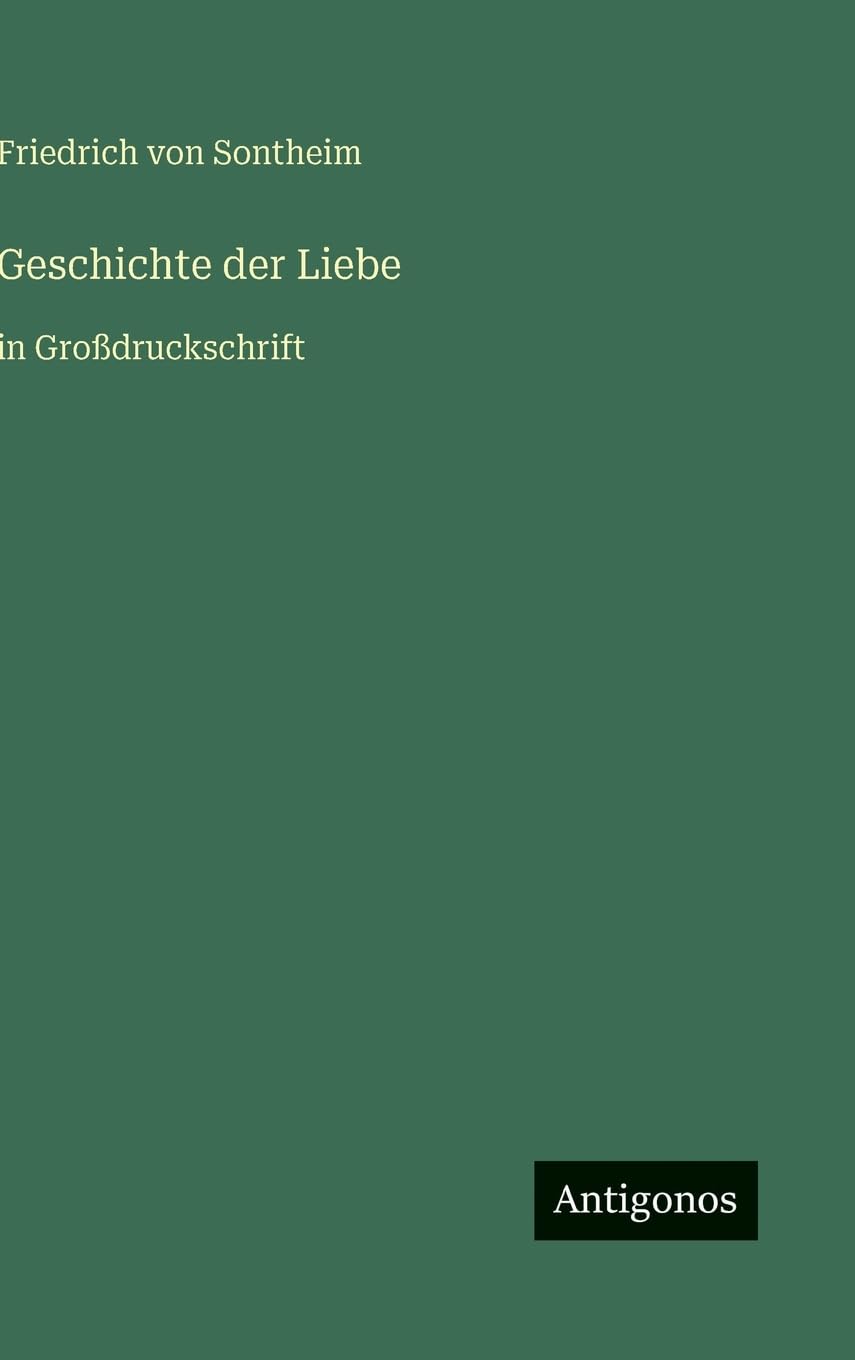 Geschichte der Liebe: in Großdruckschrift