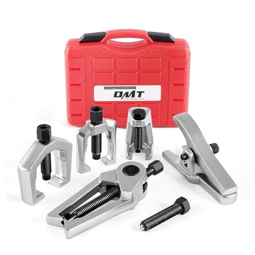 Orion Motor Tech 5-in-1 Ball Joint Separator, Pitman Arm Puller, Tie Rod End Tool Set for Front End Service, Splitter Removal Kit