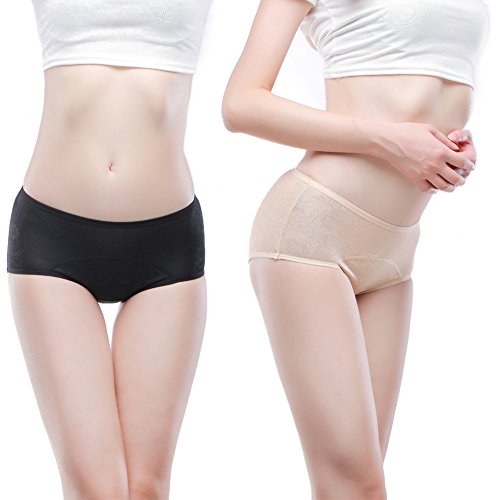 Image of YOYI FASHION Women Menstrual Period Briefs Jacquard Easy Clean Panties US Size XXS-5XL /12