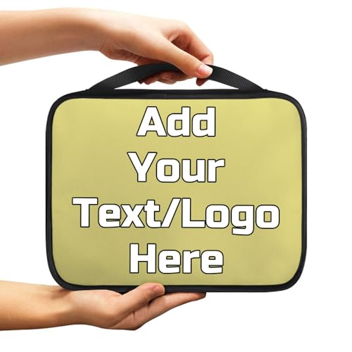 Image of Custom Photo Bible Cover Case Personalized Bible Covers Add Your Text Name Logo Image Customized Scripture Bags with Handle Gifts for Father Mother Sister Friends, Khaki