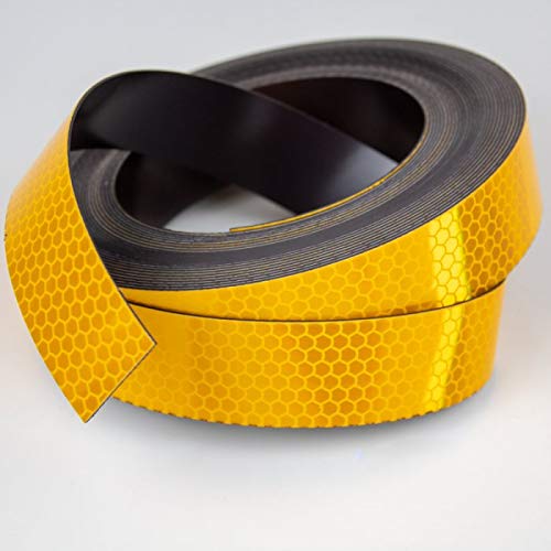 Magnetic Roll Safety Coating (Retro Reflective Yellow, Width 20 mm)