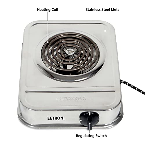 Image of Electric Induction Hot Plate Stove Electric Chula 2000 Watts Cooking Heater Cooktop Stainless Steal Manual Induction