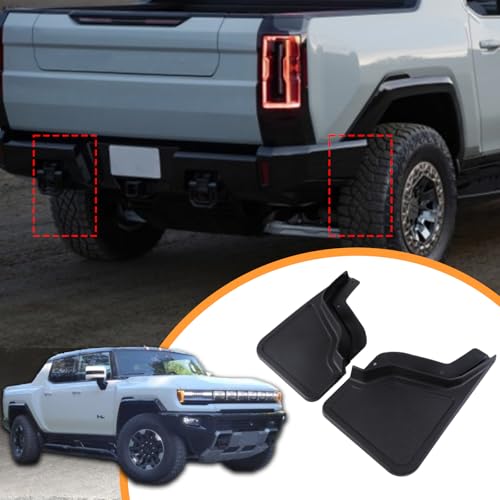 Image of Mud Flaps Splash Guards Compatible with Hummer EV Pickup 2024 2025 2026 Splash Guard Fender Mud Guard No Drilling Required Fenders Exterior Accessories