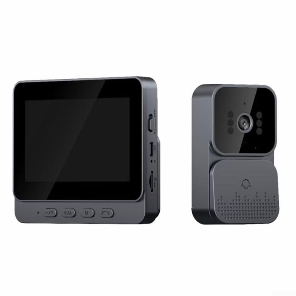 Timbre inalámbrico visual inteligente, pantalla de 4.3 pulgadas, timbre de video inalámbrico, cámara de seguridad, intercomunicador, capitán interior en modo