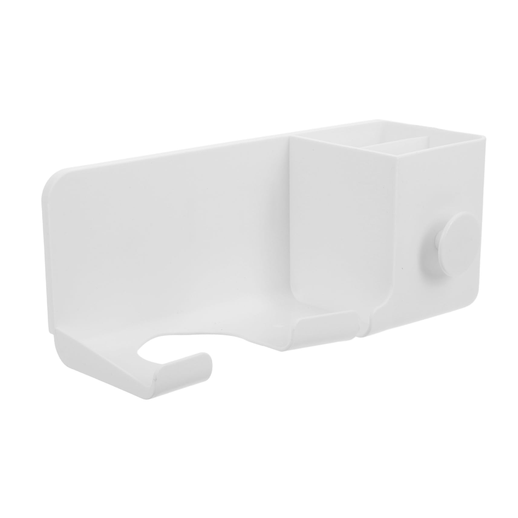 FOMIYES Space-saving Hair Dryer Rack Wall-mounted Hair Tool Holder No Drill Feature for Hairbrush Brush and Accessories