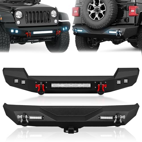 YZONA for Wrangler JL Full Width Front and Rear Bumpers ...