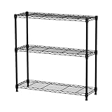 エイアイテック(AITECH) 19φスチールラックセット 3段 幅75cm 奥行25cm 高さ74.3cm 支柱径19mm 組立品 ダークグレー AAS-7201 DGY