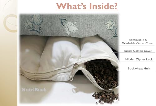 Image of Meditation | Yoga | Cushion | (Zabuton Mat) | Filled with Buckwheat Hulls |