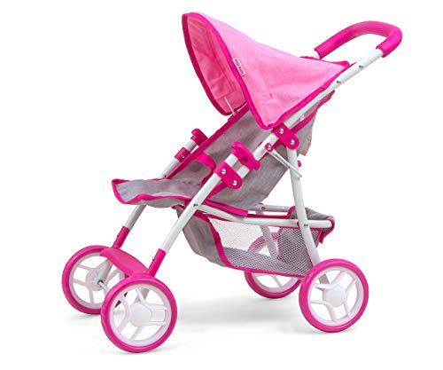 Poussette poupée pliable Milly Mally Natalie roues mousse sans bruit