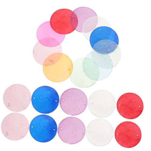 100 Coquilles Plates Rondes Naturelles LIFKOME pour Fabrication de Bijoux