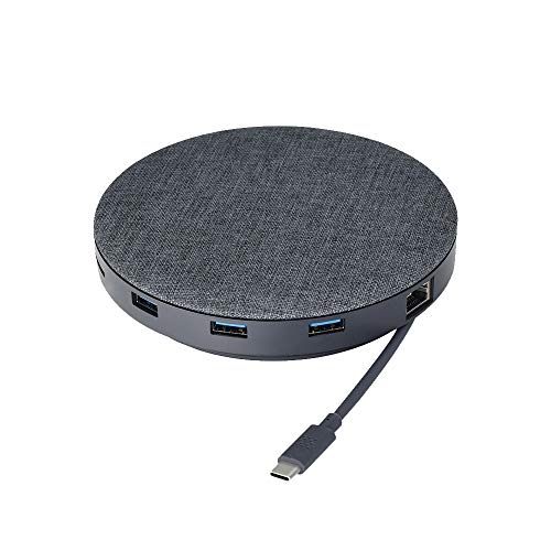 Universal USB-C Laptop Hub Mini and Dock with USB-C/USB 3.0 Ports and Wireless Charging Pad for Work from Home (WFH) Compatible with MacBook and Windows PC | Hub Mini by Remote