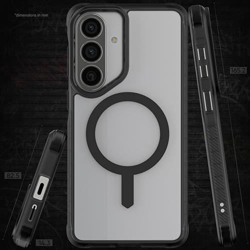 Image of Ghostek Covert Clear Galaxy S26 Plus MagSafe Case with Magnetic Ring, Slim Thin Military Grade Shockproof Phone Cover Compatible with 2026 Samsung S26+ (6.7 inch) (Smoke Matte)
