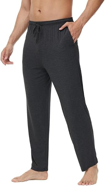 WiWi Viscose from Bamboo Mens Sleep Pant Sports Trousers with Pockets Light Bottom S-XXL