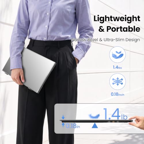 Image of Laptop Screen Extender, 14 inch FHD 1080P Portable Monitor for Laptop, 1.4lbs Ultra-Light Dual Monitor, USB-C Plug & Play Travel Monitor Extender for 13 inch-17 inch Windows /Mac /Android /Chrome
