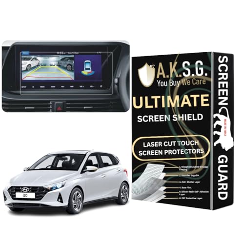 Image of A.K.S.G. A.K.S.G.Hyundai i20 10.25 Inch [2020-Running] Car Accessories Navigation or Music System Touch Screen Infotainment Screen Protector (Company Fitted) Not a Tempered Glass [Transparent]