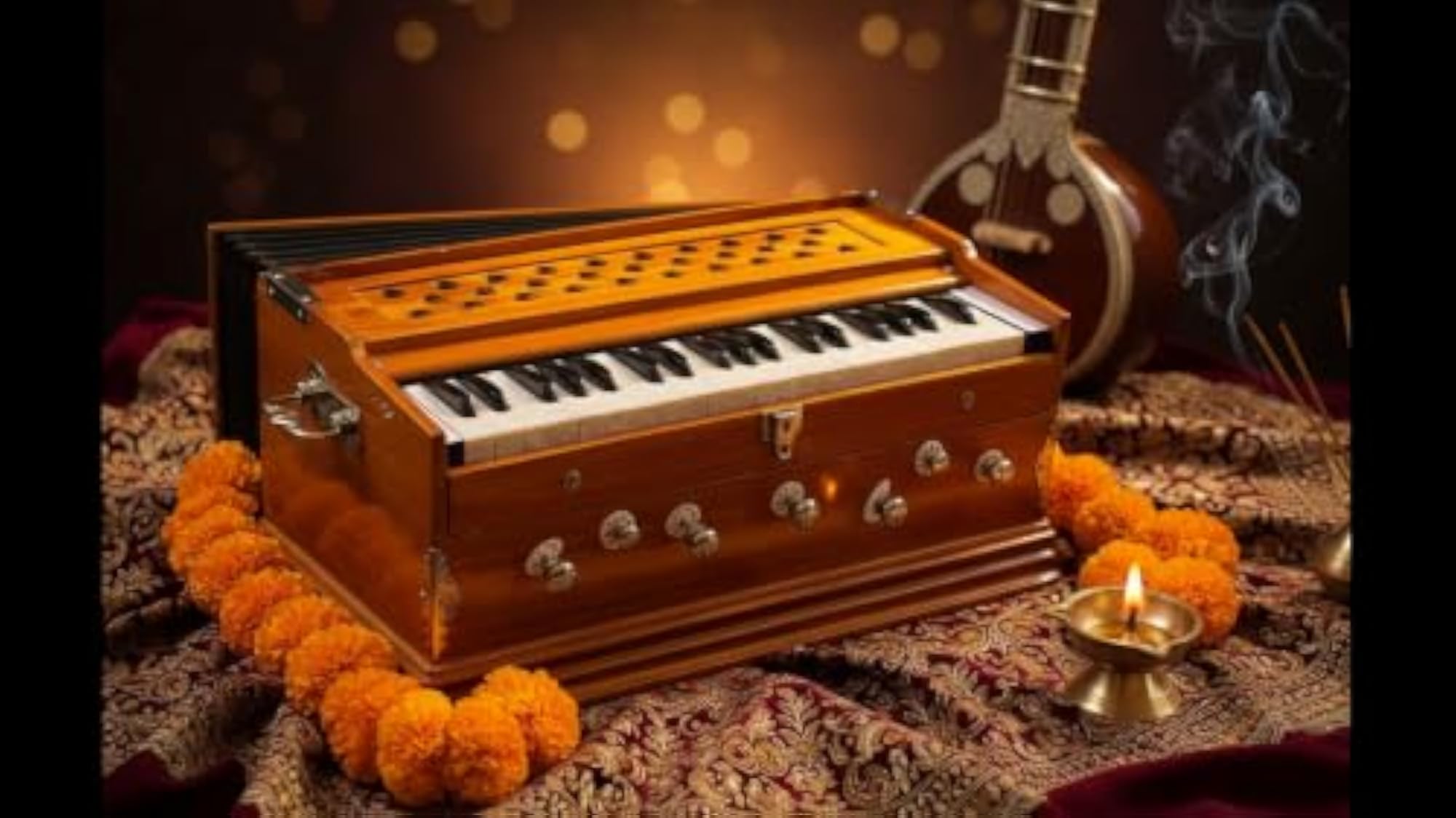 Harmonium 7 Stoppers Bellow 39 Sur Harmonium