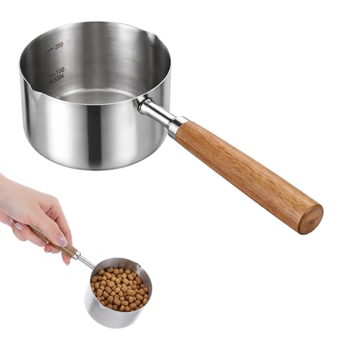 Vaso medidor para alimento de perro 250 ml acero inoxidable miniatura 1