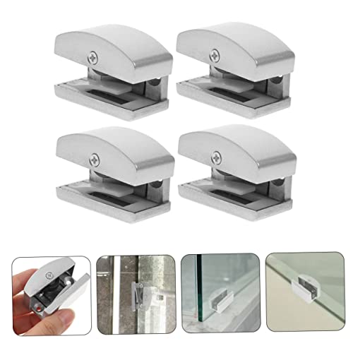 Miniatura 9 de Sewacc 4 Piezas Guía Inferior Ajustable Para Puerta De Ducha Corredera Repuesto Para Mamparas De Vidrio Rodillos Fricción Y Protección Desgaste