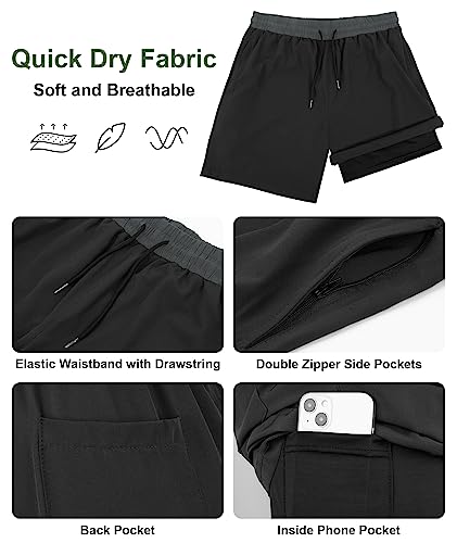 Mens Swim Trunks 7" Quick Dry Swim Shorts Swimsuit Swimming Trunks Swimwear with Pockets2