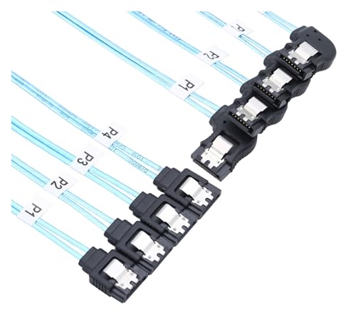 Cable SATA 4 puertos 0.5 m para conexión SSD miniatura 6