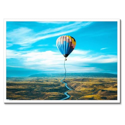 Poster Highway to Heaven cadre noir 70x50 cm pour décoration murale