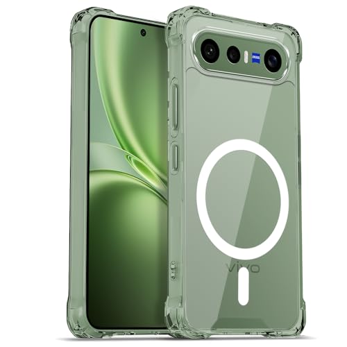 Image of AESTMO Clear Back Cover for Vivo X300 FE 5G | 360 Protection | Transparent Back Cover for Vivo X300 FE 5G (PC + TPU, Compatible with MagSafe Accessories, Transparent Bumper)