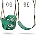 Dolibest Toddler Swing Set Accessories High Back Full Bucket Swing Seats w/ Adjustable Rope and 4 Locking Carabiners, Cute Elephant Shape Design 600LB Capacity (2 Pack)