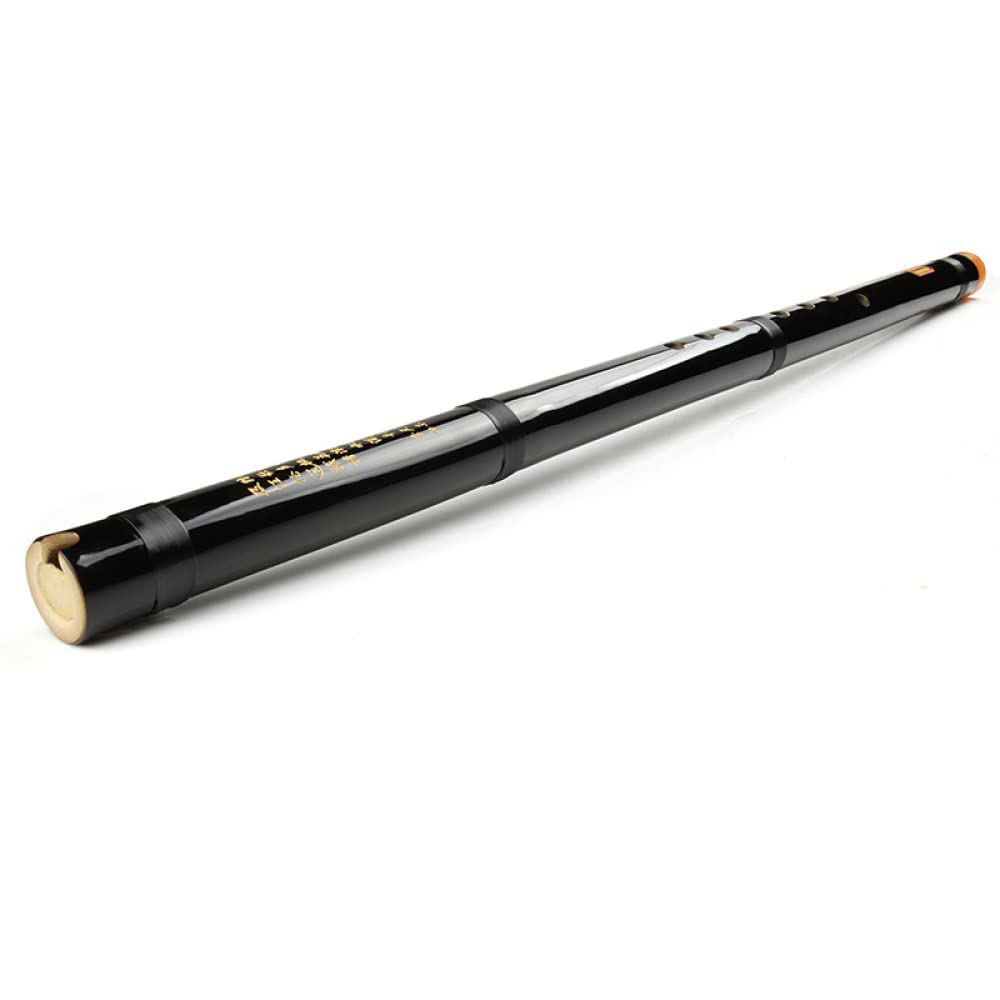 flet bambusowy, Pionowy flet bambusowy FG Key 8 otworów, czarny, chiński, ręcznie robiony, drewniany instrument dęty(Black)