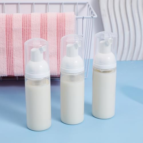 Botella dispensadora de espuma de 60ml con bomba para rellenar cosméticos de viaje 6