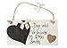 Price comparison product image ASVP Shop® Personalised Handmade Wedding Countdown Plaque 'Golden Heart' Sign Chalkboard Engagement Gift Mr & Mrs