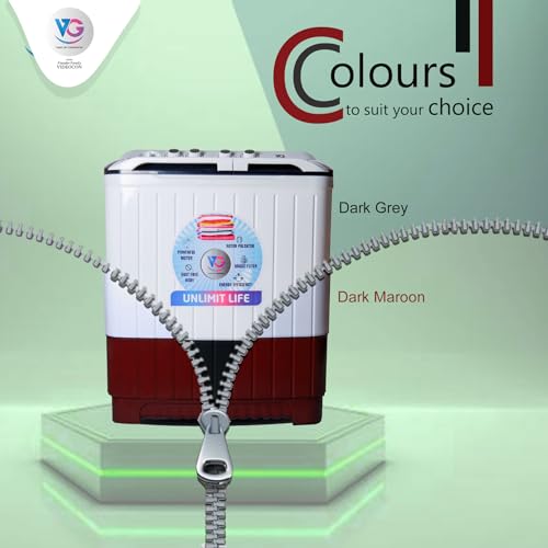 Image of VG 9 KG Semi automatic Washing Machine (VGWS90AGGB)