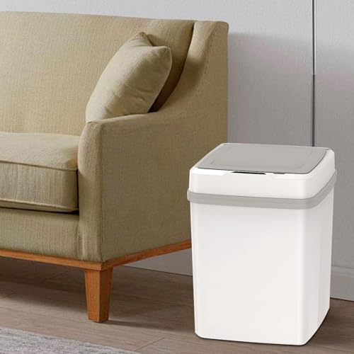 Caneca de basuras touchless 12L sensor blanca miniatura 2