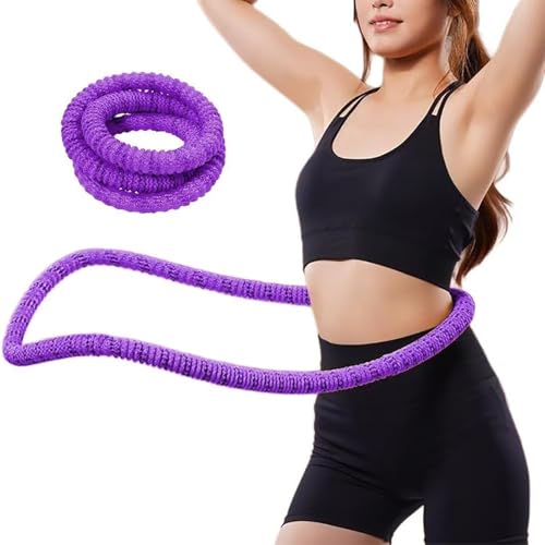 【2025最新改良】フラフープ ダイエット ソフトフラフープ ダイエット用 減量器具一体式 布製の包み 柔らかくて肉を挟まない 静音 超軽量 スプリングフラフープ ポータブル 重み付け 多機能トレーニング 室内 屋外用 男女兼用