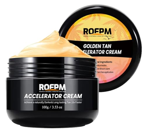 Tanning Accelerator Cream (100 ML) - Gel abbronzante marrone naturale,