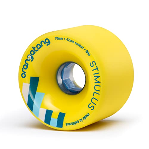 Orangatang Stimulus 70 mm 86a Freeride Longboard Skateboard Wheels...