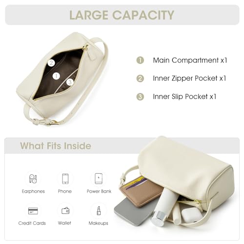 Image of Kattee Leather Crossbody Bags for Women, Crossbody Purses for Women, Small Hobo Bags with Adjustable Strap