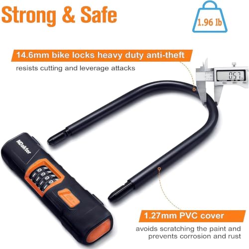 NDakter Combo U-Lock with 5ft Cable