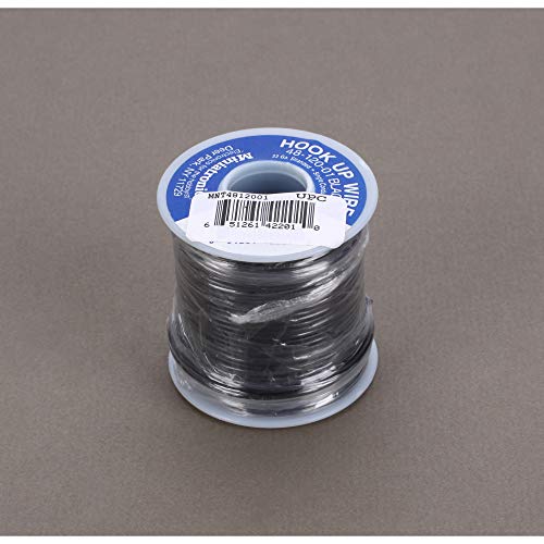 Miniatronics Corp 100' Stranded Wire 22 Gauge Black MNT4812001 Electrical & Electronics