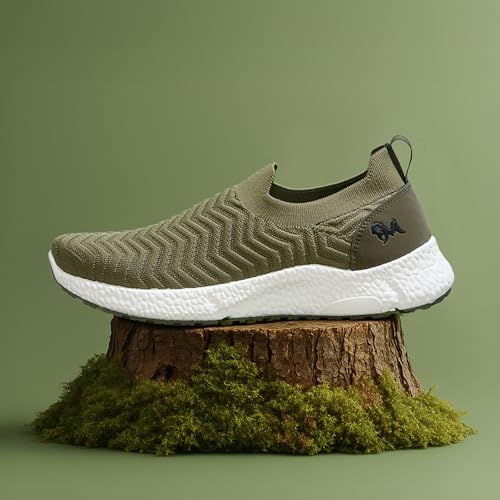 Image of Neeman's Flex Weave Slip On Shoes for Men | Breathable Knit Upper, Lightweight Cushioned Sole | Stretchy Slip-On Sneakers for All-Day Comfort,Shoe