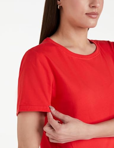 Image of Amazon Brand - Symbol Women's Cotton Stretch Regular Fit Round Neck Sleeveless T-Shirt (Available in Plus Sizes)