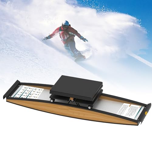 Máquina de esquí simulada for Interiores, con Rodillos Goma silenciosos y Cuerpo Robusto, máquina Ejercicio Cardiovascular multifunción for Aumentar la Resistencia
