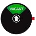 Kichwit Privacy Sign for Offices or Homes - Do Not Disturb Sign, Restroom Sign, Office Sign, Conference Sign, Vacant Sign, Occupied Sign - Tells Whether Rooms are Vacant or Occupied, 4 Inch, Black