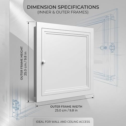 Panel de acceso 10x10 de aluminio blanco para plomería de techo 5