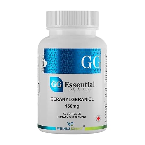 WELLNESS EXTRACT GG Essential - Annatto Derived Geranylgeraniol Dietary Supplement for Statin Users - Supports Healthy Aging, Cellular Energy, Coq10 Production- 150 mg 60 Softgels Cover