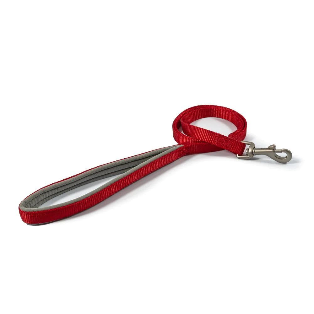 Ancol Padded Nylon Lead Red 1m x 12mm