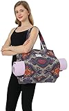 Aozora Yoga Mat Bag Tote Sling Carrier with Yoga Mat Carrier Pocket Carryall Shoulder Bag Light and Durable (Celestial)
