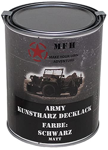 Barniz Army - Barniz mate, bote de 1 l (Negro)