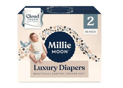 Image of Millie Moon Luxury Diapers Size 2 and Count 96-9Lbs 18Lbs