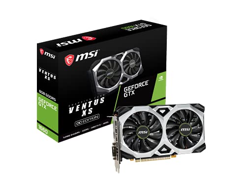 MSI GTX 1660 VENTUS XS 6G OCV1 GRAPHICS CARD NVIDIA GEFORCE GTX 1660 6 GB GDDR5